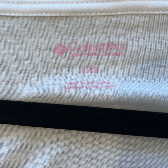 NWT Columbia Wome Large Cotton Tough In Pink Graphic LS Tee - Picture 6 of 6